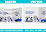 raster to manual vector image tracing, logo redesign high quality